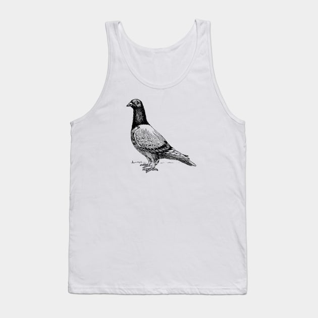 Pigeon Tank Top by carobaro